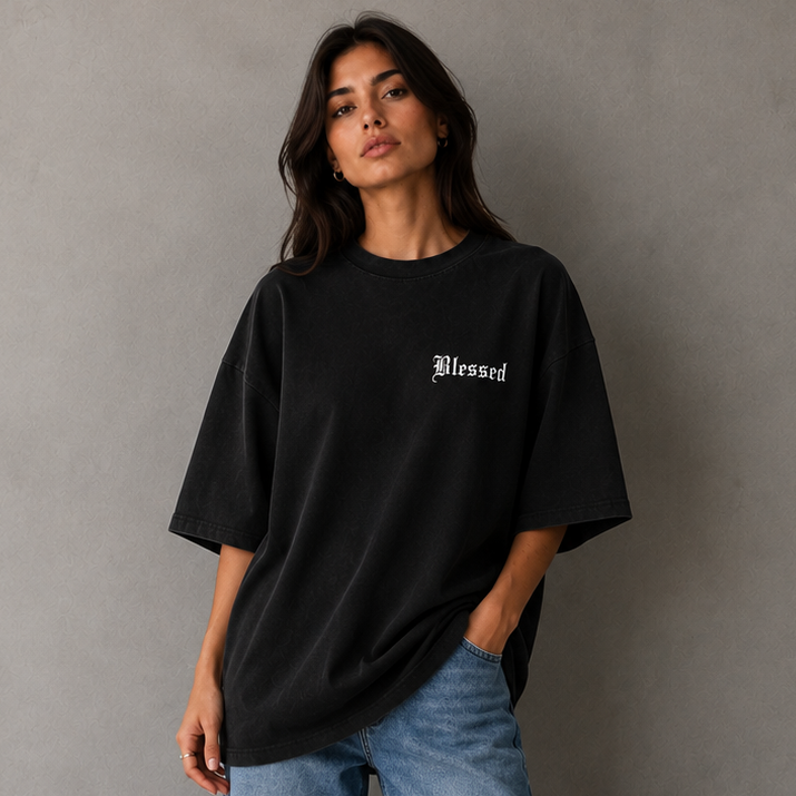 Oversize - Blessed Feminina Preta