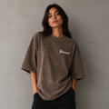 Oversize - Blessed Feminina Estonada Marrom