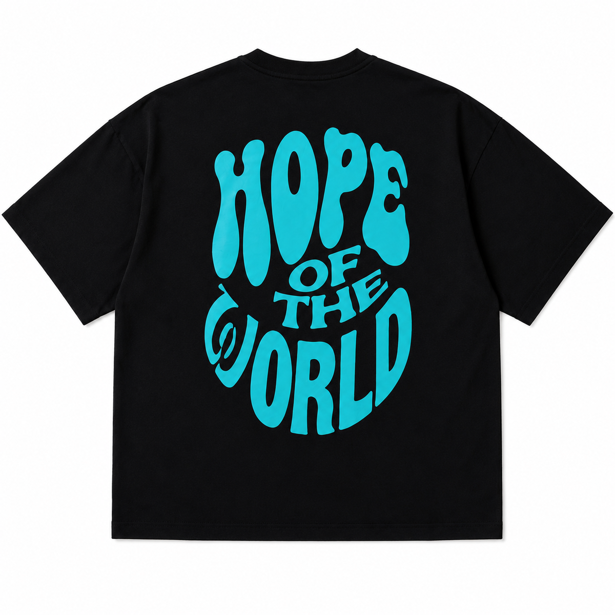 Oversize - Hope - BRILHA NO ESCURO (Azul Turquesa)